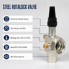 Van Rotalock Van ngắt thép cho thiết bị ngưng tụ máy nén lạnh Kho lạnh Cung cấp nhà máy OEM