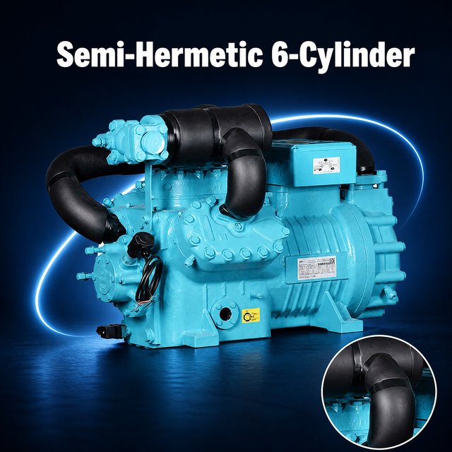 Máy nén lạnh hai tầng nhiệt độ thấp 30HP YBF6F-30.2DS